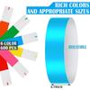 600 Pcs Paper Wristbands Neon Wrist Bands Waterproof Hand Bands for Events Lightweight Concert Wristbands Neon Colored Adhesive Wristbands for Party