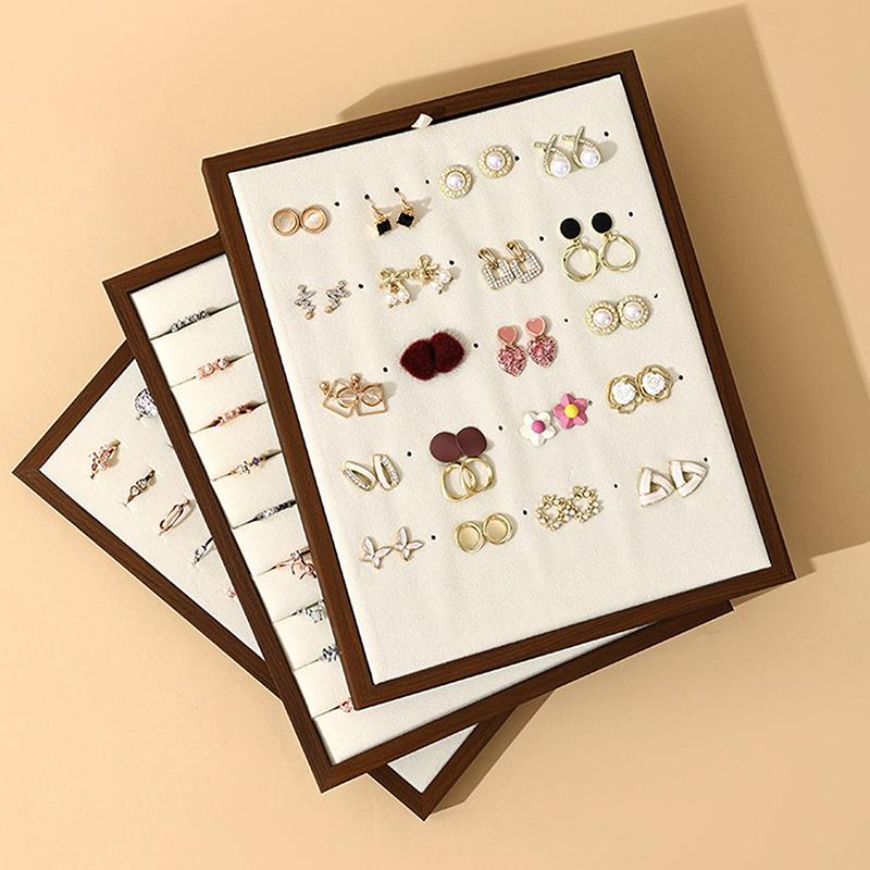 Винтажная подставка для колец, большая вместимость, стойка для хранения ювелирных изделий, подходит для колец, серег, подставка для демонстрации ювелирных изделий
