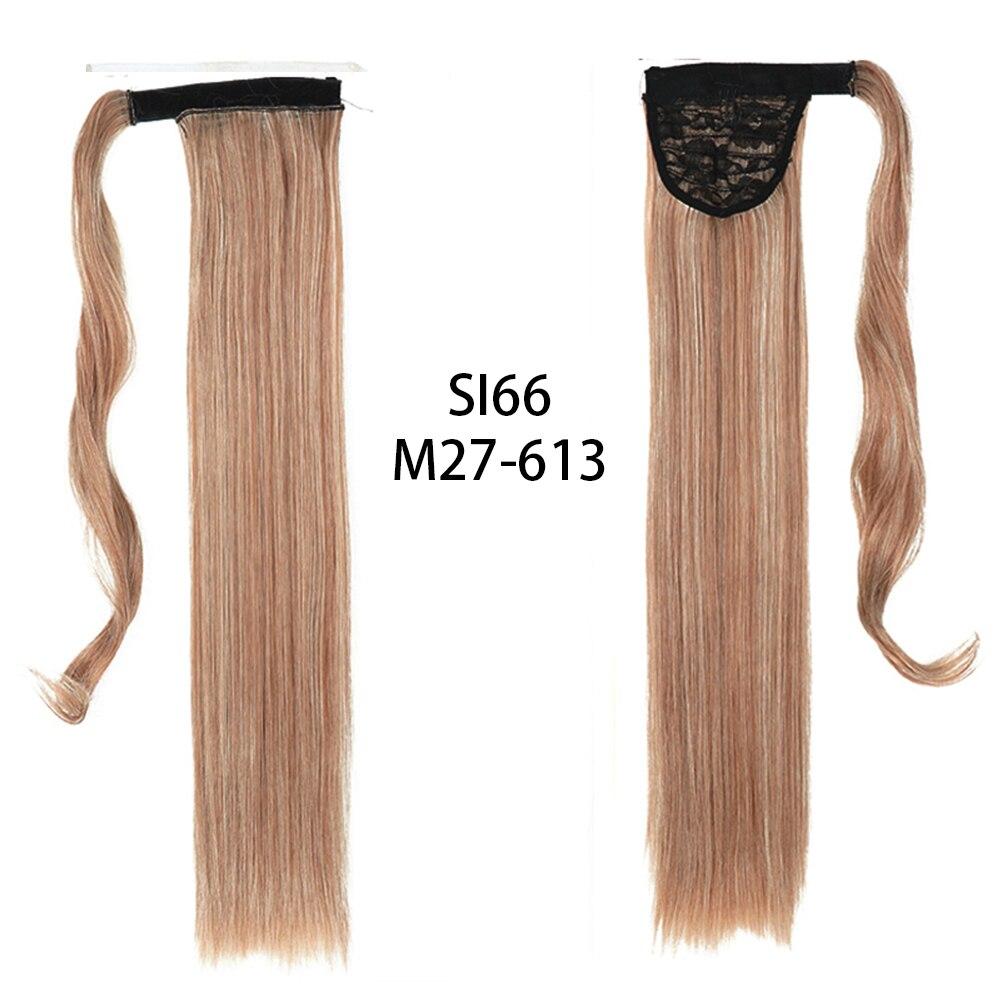 Long Straight Clip In Hair Tail False Hair Ponytail Hairpiece With Hairpins Synthetic Hair Pony Tail Hair Extension