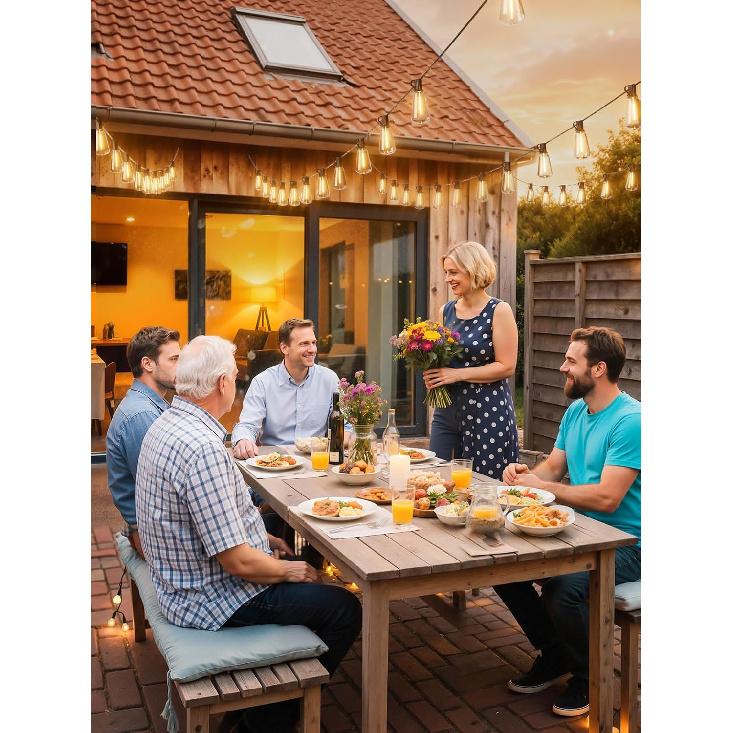 Svater Outdoor String Lights 100 FT, Outside LED Patio Light Waterproof