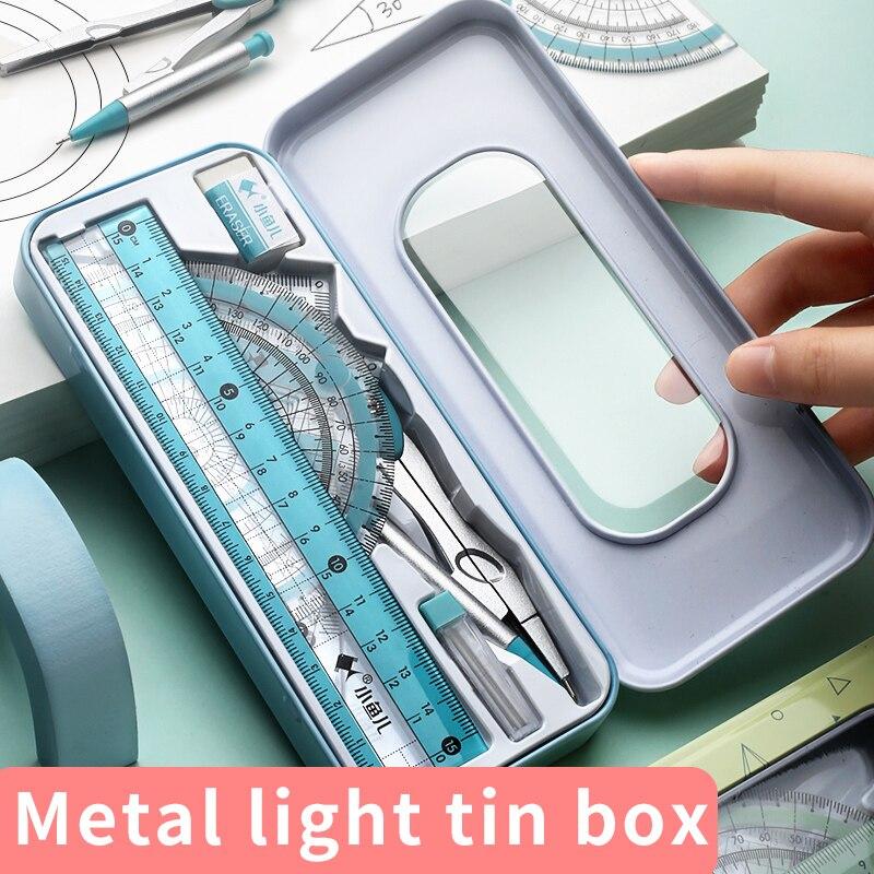 Многофункциональный набор линеек и циркулей для экзаменов