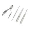Manicure tools set stainless steel cuticle nipper with nail file and lifter