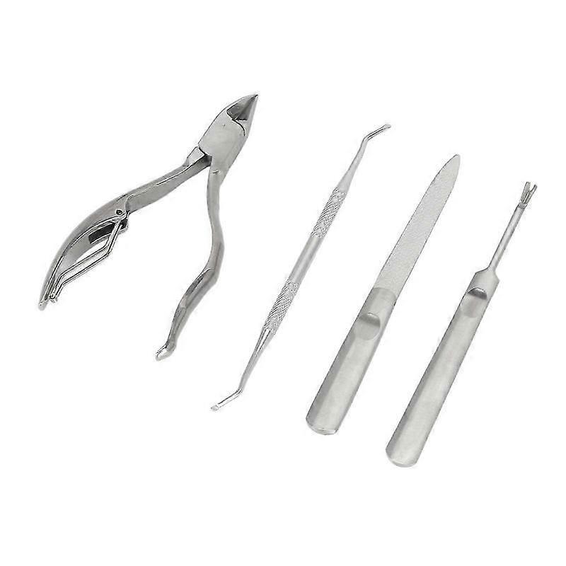 Manicure tools set stainless steel cuticle nipper with nail file and lifter