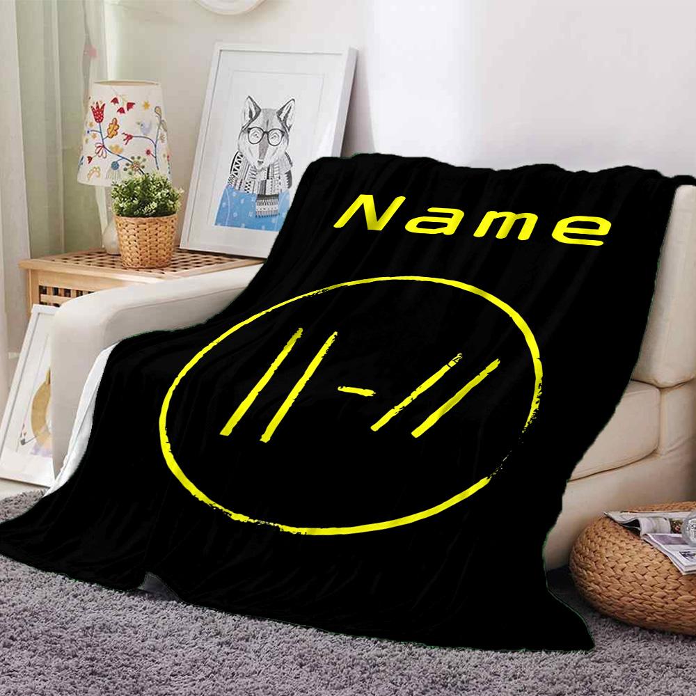 Customiz Name Personality Twenty One Pilots Blanket Soft &Warm Sofa Office Bed Travel Lunch Break Blanket, Gift Suitable All Seasons