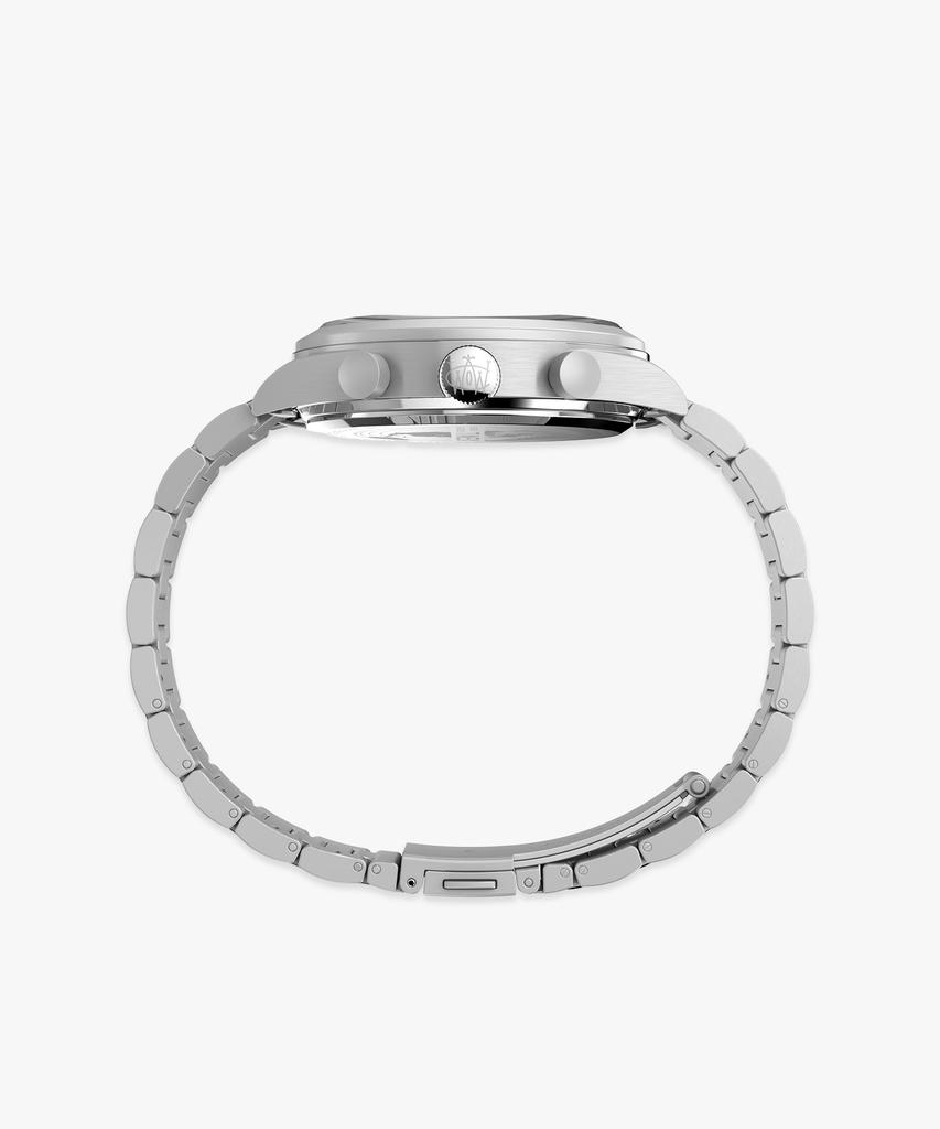 Taimaegseu Waterbury Flyback Chronograph Metal Watch 43Mm