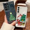 Чехол с принтом Санта-Клауса для Samsung Galaxy S25 S24 S22 Ultra S23 S24 FE A17 A56 A16 A36 A26 A55 A15 A25 A54 5G Прозрачный Мягкий ТПУ Чехол для телефона