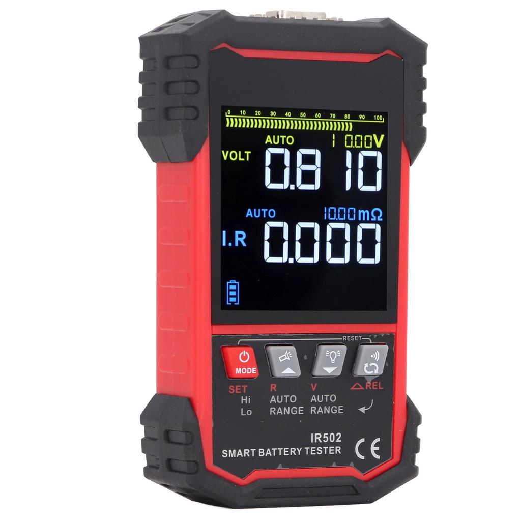 Тестер напряжения внутреннего сопротивления аккумулятора для автофургона, грузовика, лодки, 3,2-дюймовый цветной ЖК-экран TN, DC0.00V