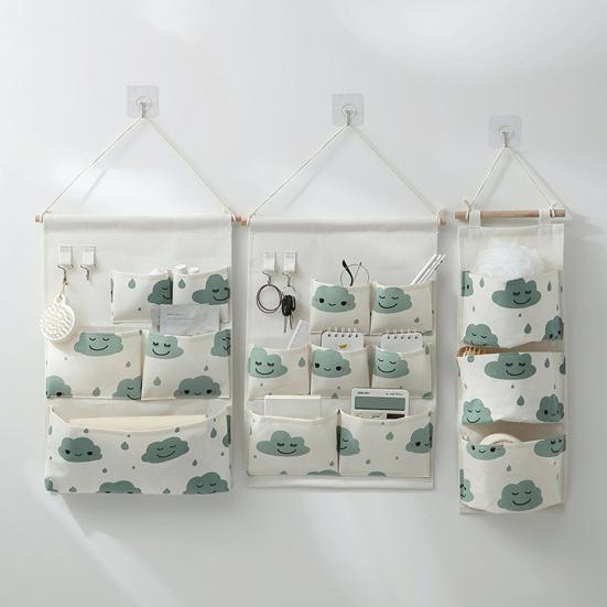 Отличная сумка-органайзер для гардероба, несколько карманов, износостойкая настенная подвесная сумка для хранения