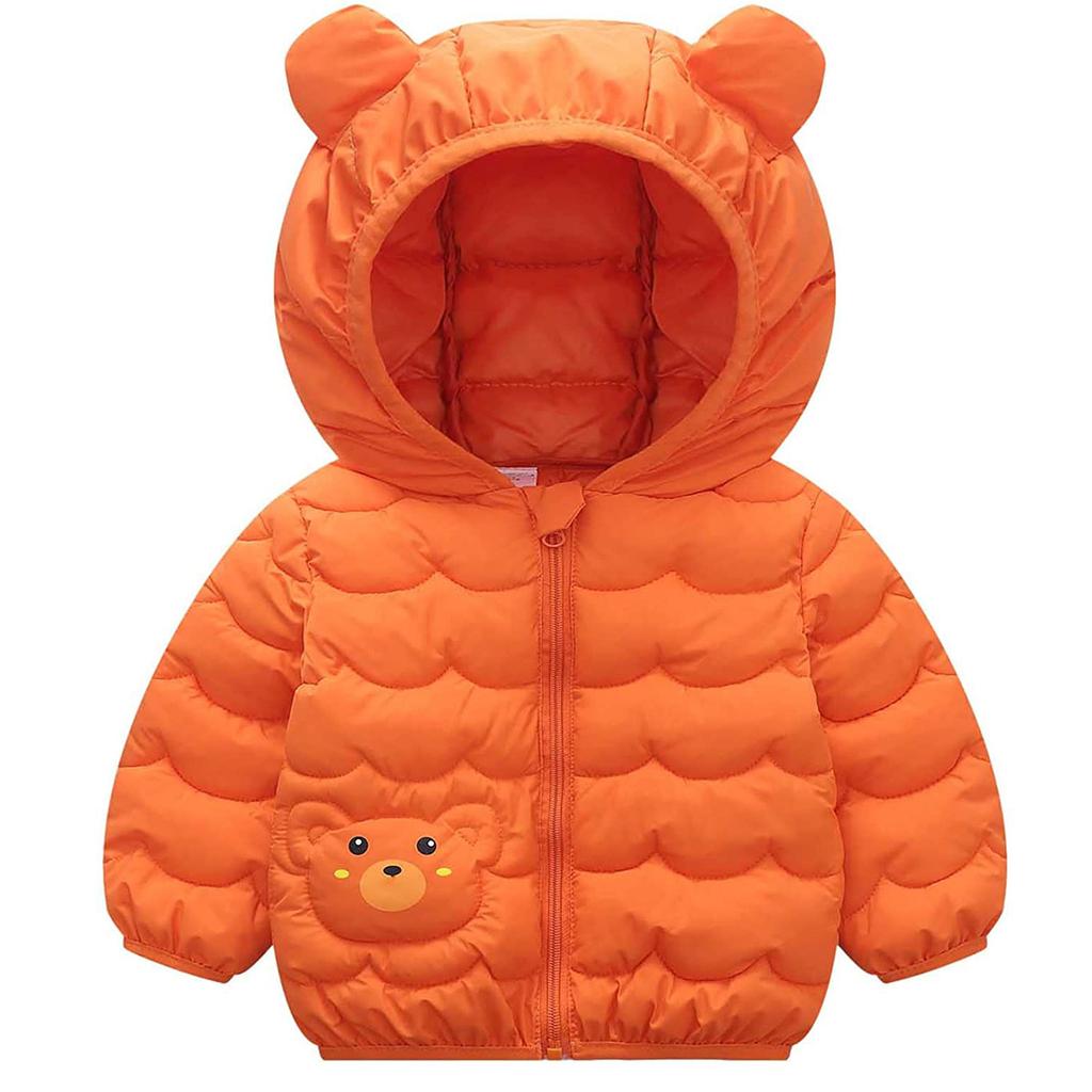 Зимние пальто для мальчиков и девочек, детская куртка на молнии с толстыми ушами, зимняя толстовка с капюшоном, одежда