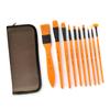 Набор кистей для рисования, 10 шт., набор кистей для художника, кисти нескольких средних размеров с сумкой для переноски, нейлоновые волосы