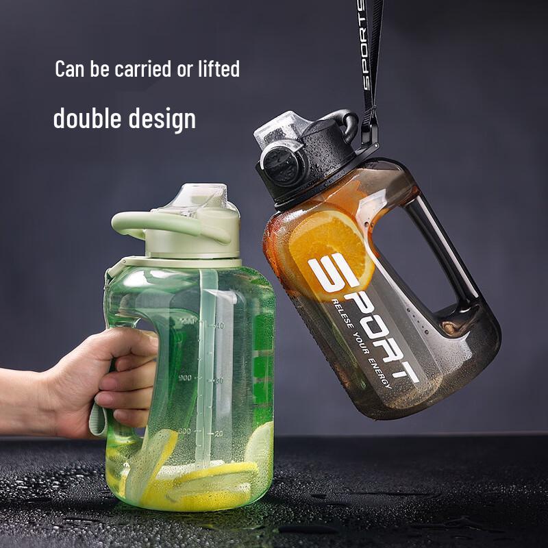 Dingle YC902 Бутылка для воды с соломинкой для фитнеса, большая емкость