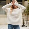 IHUASU Autumn and Winter Pullover Sweater Pit Stripe Women's Knitwear Fashion Sweater