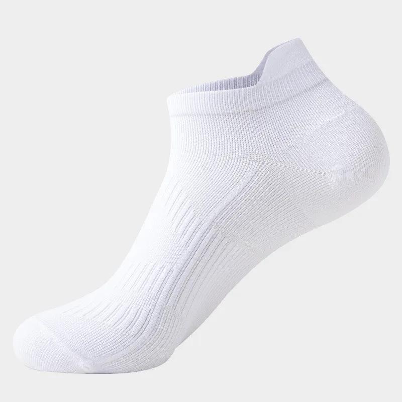 Носки для бега для взрослых мужчин и женщин, хлопковые дышащие носки для езды на велосипеде, баскетбола, нескользящие короткие спортивные носки до щиколотки