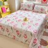 1pcs  Cotton Bed Sheet Flower Series Printed Double Top King Sheets for Girls Boys Kids Single Queen King Size Bed Linen