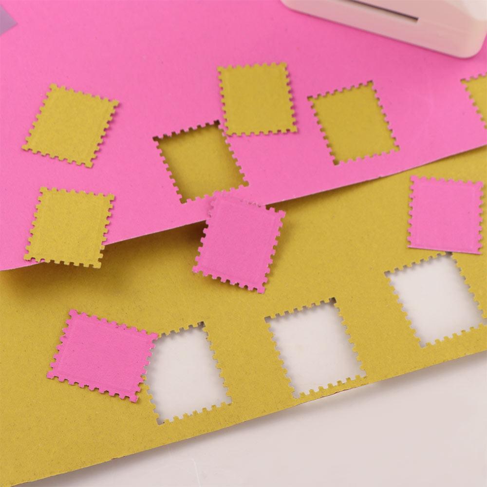 Labor Saving Stamp Border Punch 2.87x2.39cm Stamp Shape Hole Punch Toothed Puncher Embosser  Craft