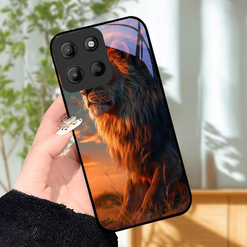 For Motorola Moto G15 Case Coque For Motorola MotoG15 Phone Case Luxury Tempered Glass Phone Cover G 15 Camera Protective Shell