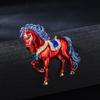 Exquisite  Running Horse Brooches For Women Men 4-Color Enamel Animal Brooch Pins Year Of The Horse Party Jewelry Gift