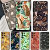 Tigers Leopards Tropical Leaves For Samsung Galaxy S21 S22 Ultra Note 20 S8 S9 S10 Plus Note 10 Plus S20 FE Phone Cover