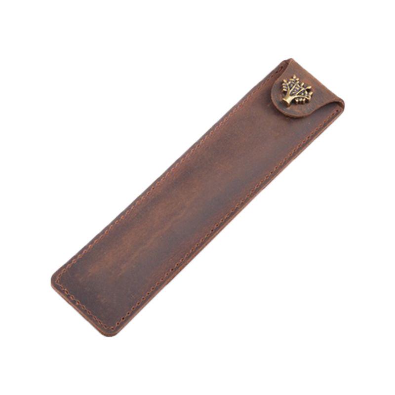 Кожаный держатель для ручек. Чехол для авторучки. Подставка для карандашей. Шариковая ручка ручной работы. Защитный чехол.