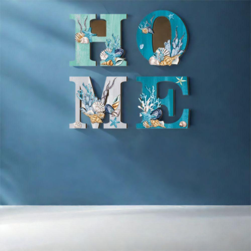 4 шт. подвеска ручной работы Ocean HOME Sign в морском стиле для настенного украшения для спальни