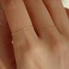 Less Is More 14K Gold Basic Chain Ring