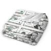 Play money Blanket Quality Super Soft  Throw Blanket Winter Airplane Travel Couch Chair Sofa Bed Novelty Bedspread