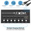 6-Channel Audio Mixer Stereo Line Mixer Metal Shell USB Type-C Power Supply for Guitar Bass