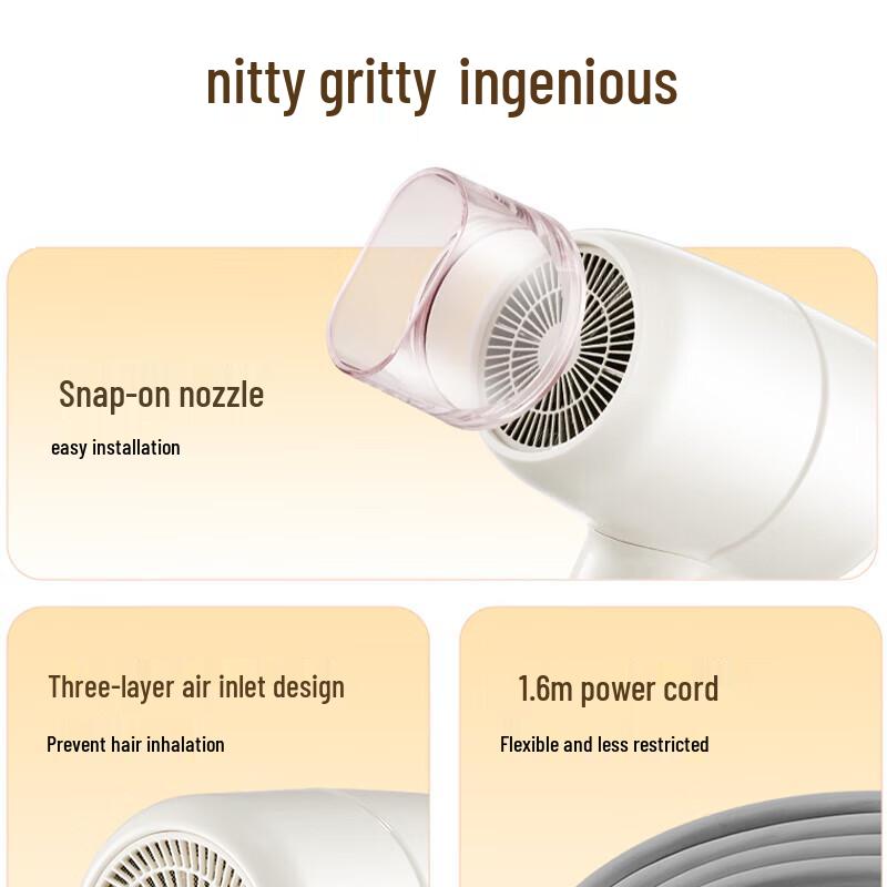 SUPOR HDL-F3 Negative Ion Hair Dryer CN plug (adapter included)