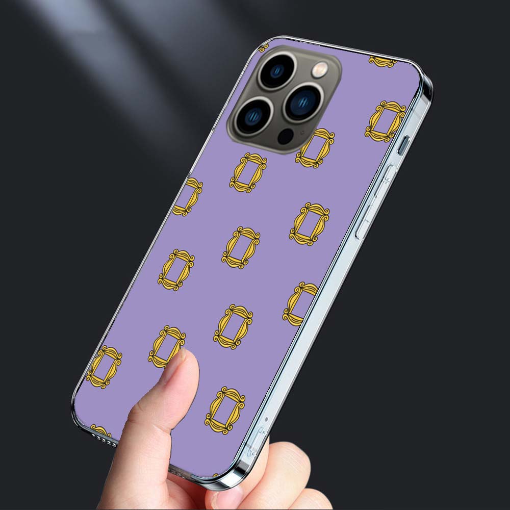 Friends TV Show Purple Door Phone Case For Iphone 16 15+ Pro Max 17 Air Capa 14 Plus 16E 13 Pro 12 Mini 11