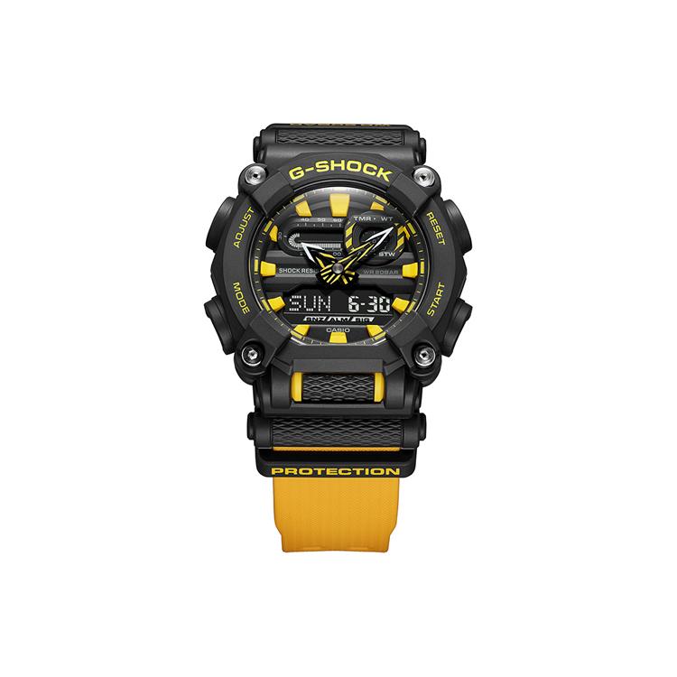Casio Мужские часы с двойным дисплеем (жидкокристаллический/аналоговый) Серия Черные Часы GA-900A-1A9 GA-900A-1A9