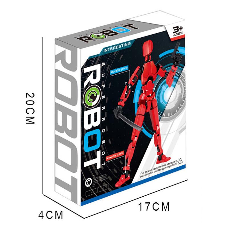 Action Figure Set, Giant Sword Robot Action Figure 3D Printed Robo 13 Action Fidget Toys Figure Articulated, Collectors Desktop