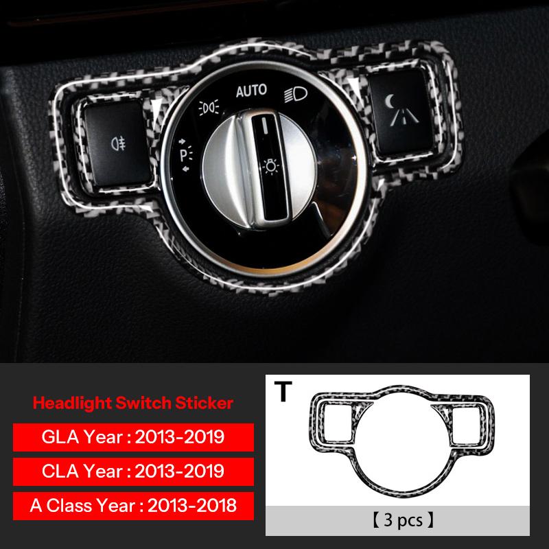 For Mercedes Benz A Class W176 GLA X156 CLA Accessories Car Interior Air Conditioning CD Console Panel Cover Trim Car Styling