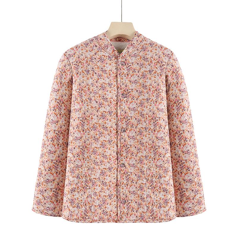 Теплое хлопковое пальто на бархатной подкладке для женщин среднего и пожилого возраста: Зимняя свободная куртка из верблюжьего пуха с защитой талии