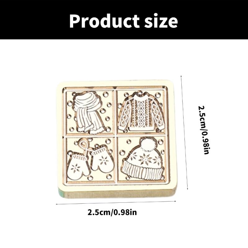 Штамп для восковой печати Бабочка Латунная головка Зимней тематики Штамп для запечатывания воском для пригласительных открыток, скрапбукинга, украшений