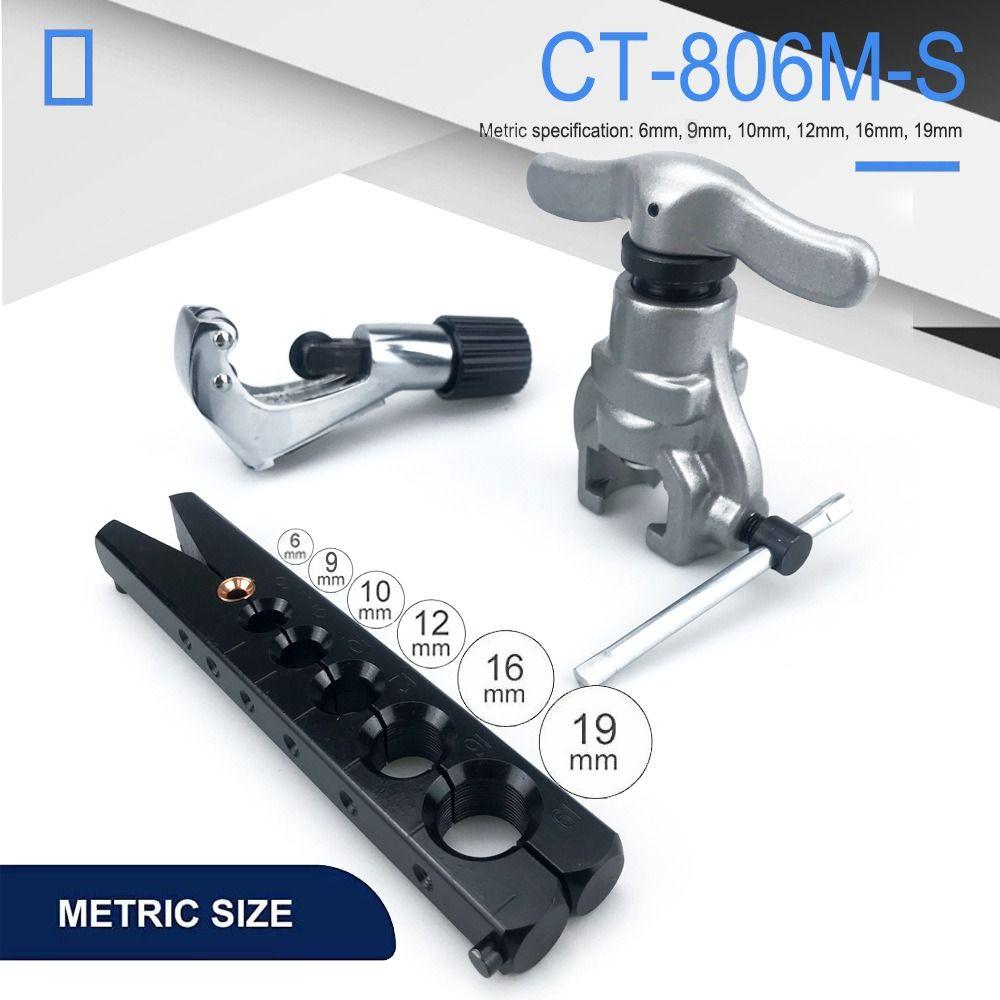 Эксцентриковый расширитель трубок с 6 отверстиями, одинарная прижимная пластина, сверхмощный инструмент для развальцовки медных труб, ручное управление