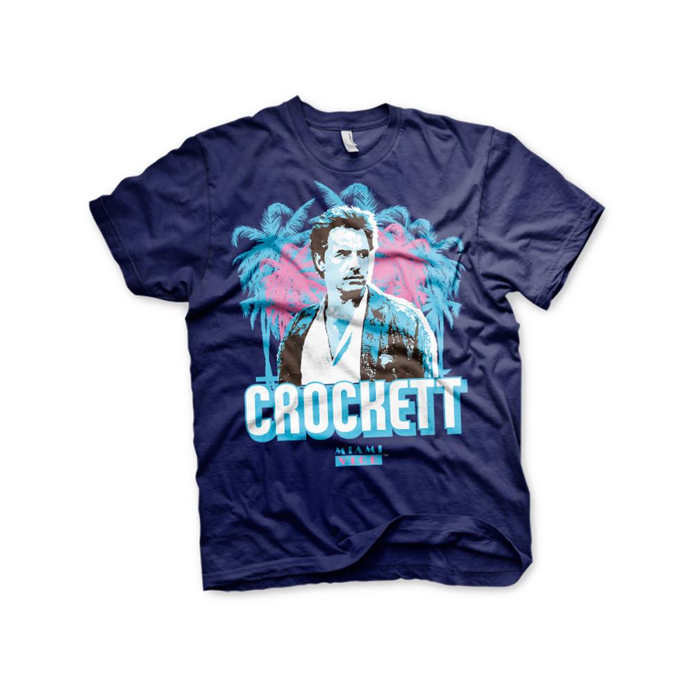 Officially Licensed Miami Vice Crockett Palm Trees Men's T-Shirt S-XXL Sizes