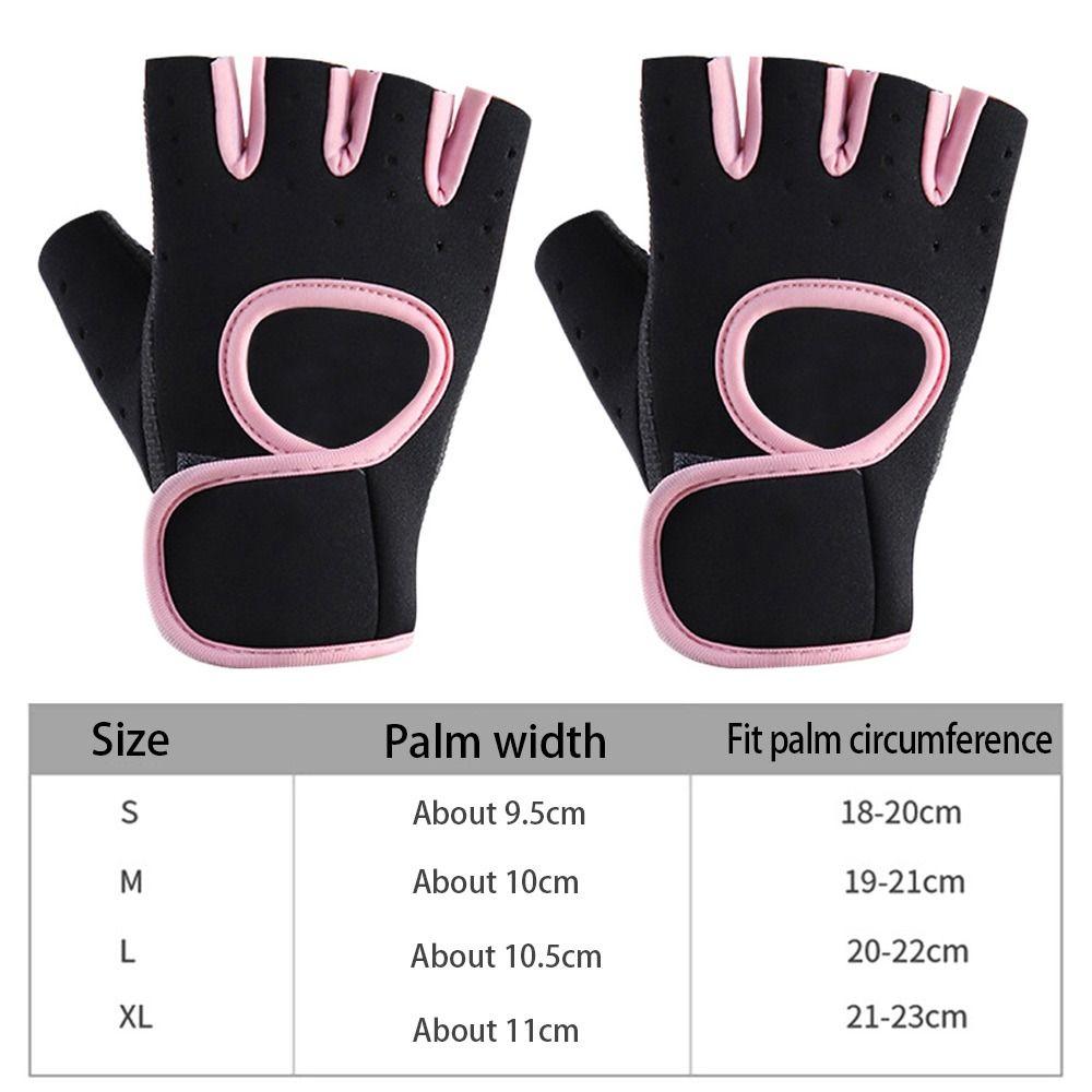 Hollow Back Fitness Gloves Breathable Fitness Gym Mittens Dumbbells Gloves  Women Men
