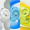 Casio Мужские кварцевые часы GA-2100-2A2 из смолы, водонепроницаемые до 200 м, аналоговые, ударопрочные