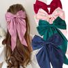 Valentine's Day Sweet Satin Ribbon Large Bow Hair Clips for Women Girls Bowknot Barrette Hairpin Headwear Hair Accessories