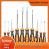 Industrial-Grade Magnetic Slotted & Phillips Screwdriver with Soft Rubber Handle & Extended Super Hard Screw