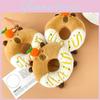 Capybara Doughnut Plush Stuffed Toy Animal Keychain Room Decoration Kid Gifts