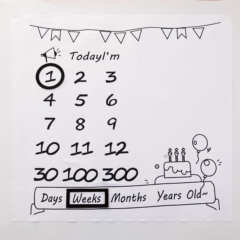 Креативный детский фотоплед для важных событий – Реквизит для позирования с фоном из цифр для фотографии