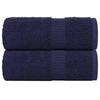 VidaXL Guest Towels 2 Pcs Navy Blue 30x50 Cm 100% Cotton, Towel, Face Towel, Set of Towels of 136779