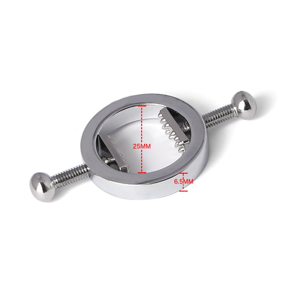 БДСМ 1 пара зажимов для сосков Металлические зажимы для груди Стимулятор сосков Эротические игрушки Секс-рабыни Ограничения Секс-игрушки для пар Игры для взрослых