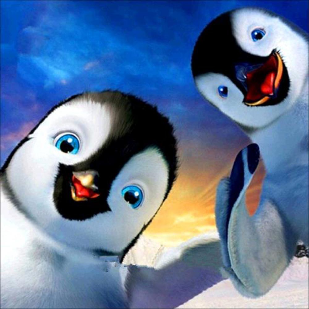 5D Diy Diamond Painting Cup Cross Stitch Sunset Landscape House Animal Penguin Mosaic Diamond Embroidery Home Decoration Gift