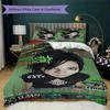 BILL KAULITZ Pattern Bedding uilt Set uilt Cover Pillowcase Home Decoration Birthday Gift (1 * duvet cover + 2 * pillowcase without core)