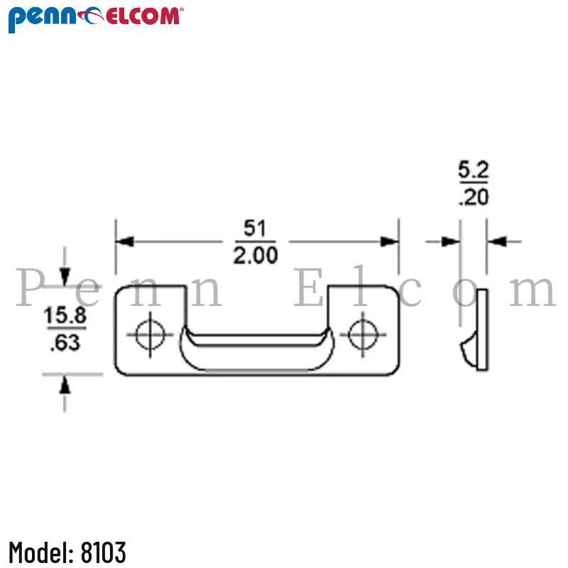 Металлическая защелка-бабочка Penn Elcom с поворотным замком для кейса авиационного оборудования 8103