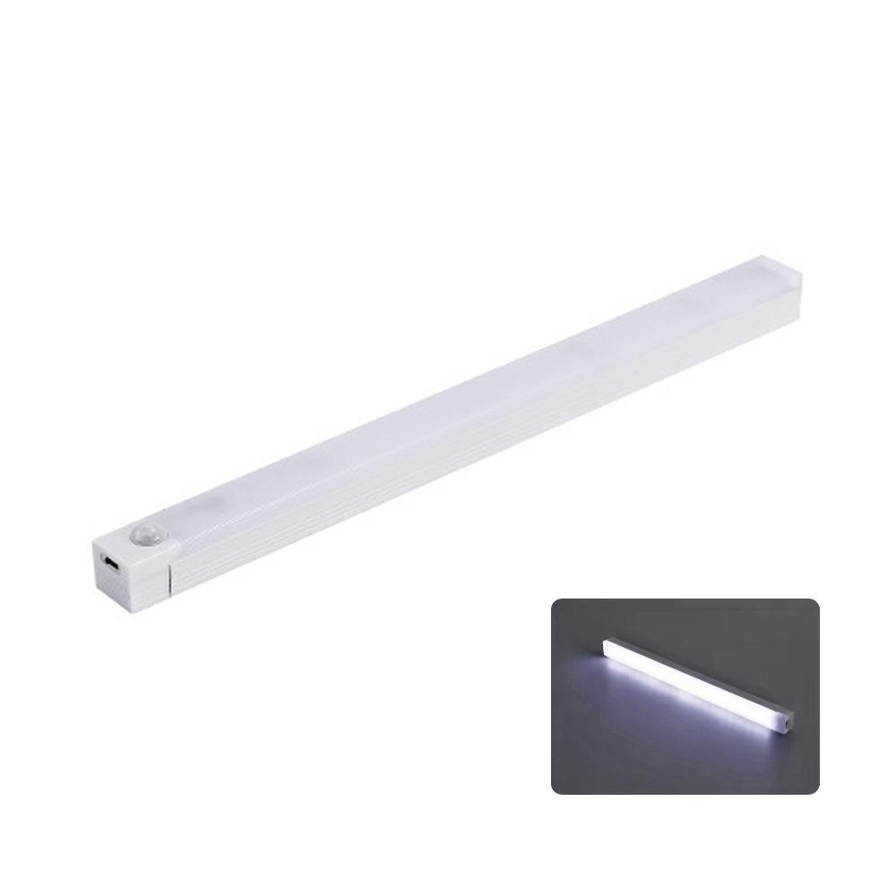 Светодиодная лампа для шкафа с датчиком движения, перезаряжаемая через USB, для кухни, прикроватной тумбочки, гардероба, кладовки, прохода