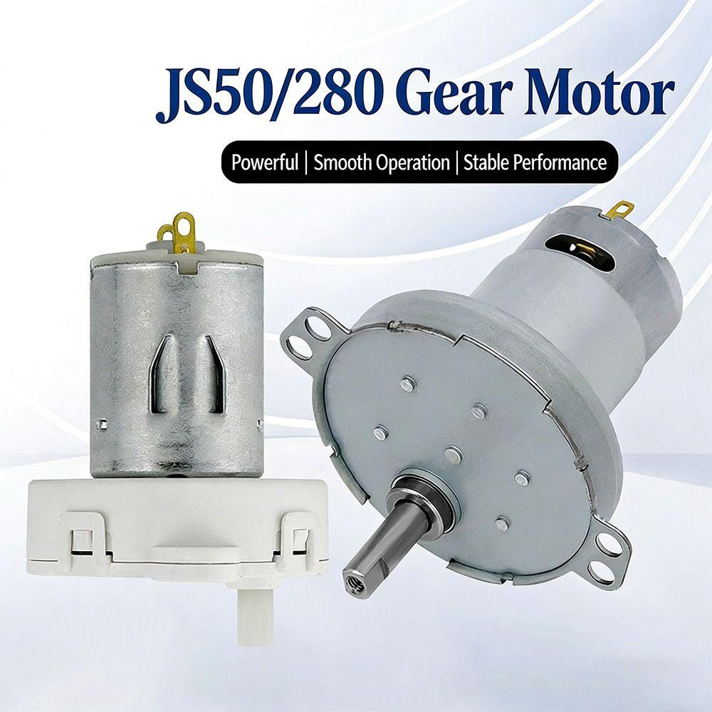 Микроредукторный двигатель типа JS50/280 Эффективная производительность Компактный размер DC Мотор-редуктор Низкоскоростной мотор-редуктор Аксессуары