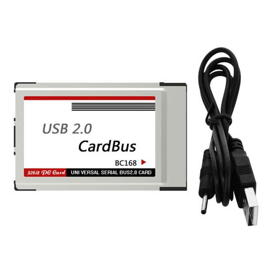 Адаптер Express Card Двойные порты Plug and Play Высокоскоростной USB 2 PCMCIA